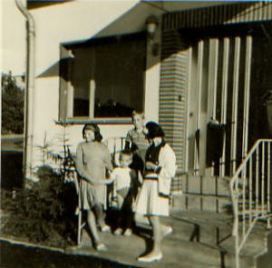 Gilberte Vangenechten, Lutgarde Fack, Ludo Fack en ? in Bensberg